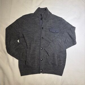 GAP Men's Charcoal Cardigan Sweater